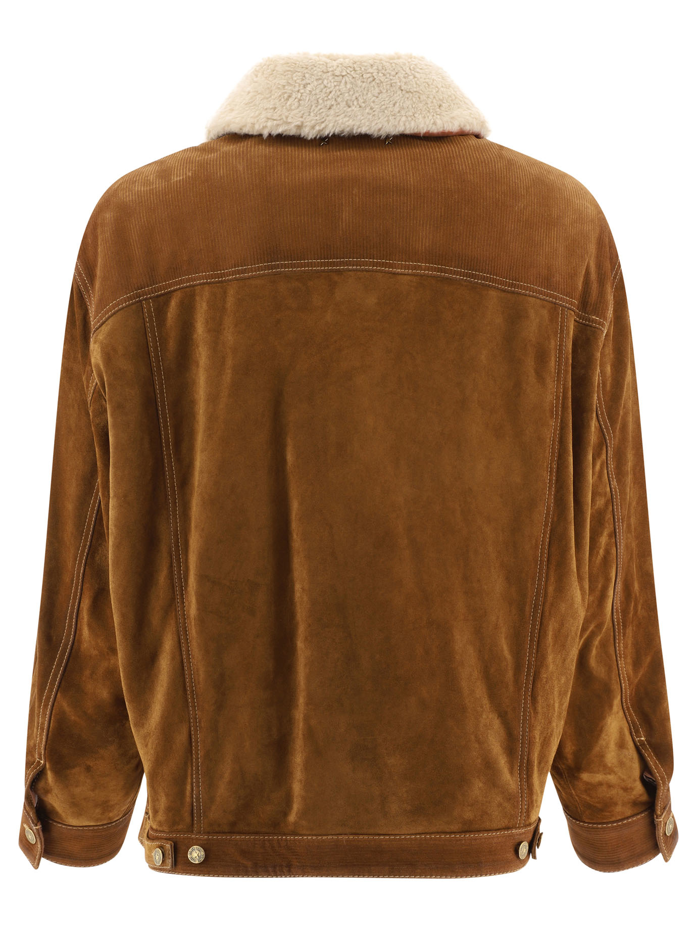 GOLDEN GOOSE Brown Babette suede jacket